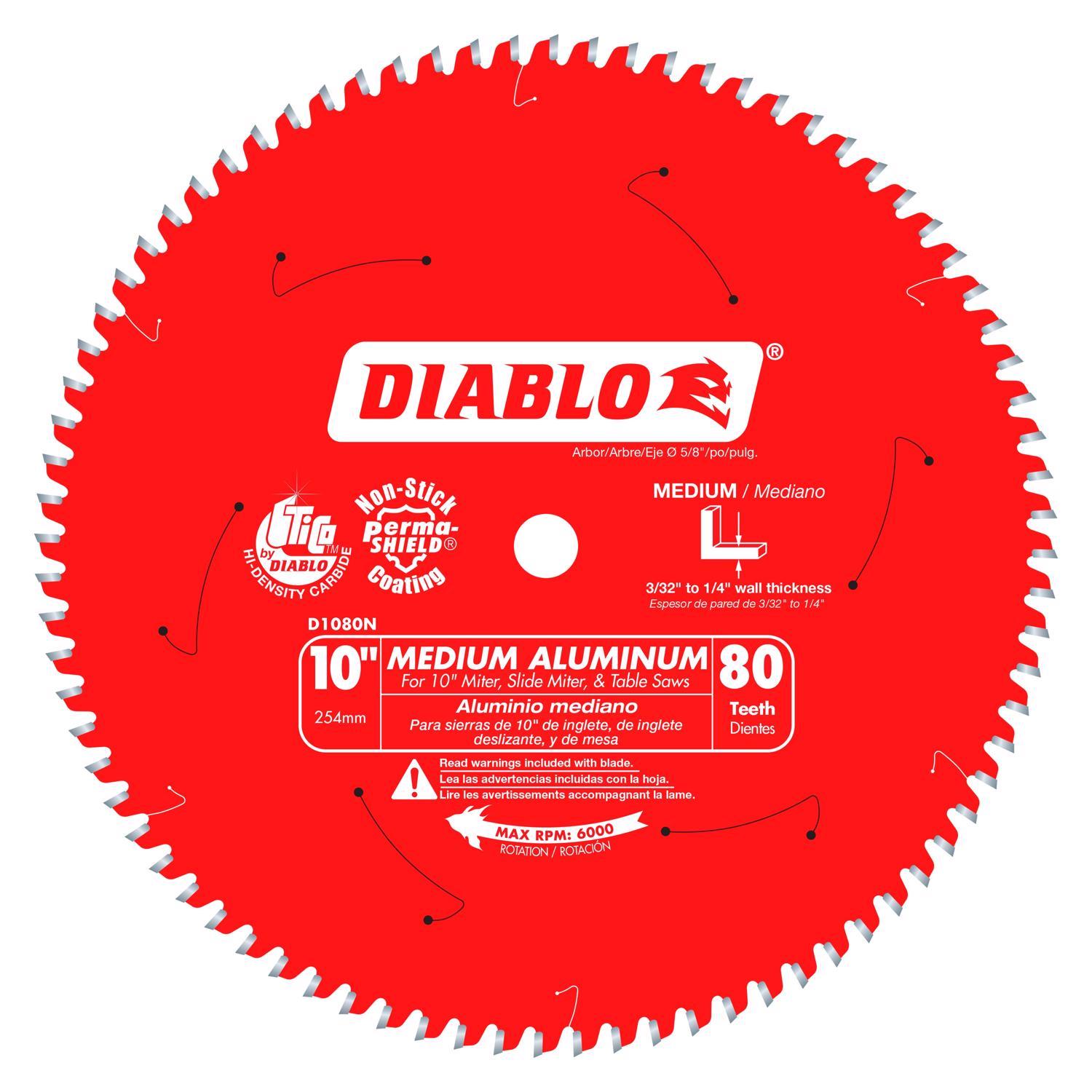 Diablo 10 in. D X 5/8 in. TiCo Hi-Density Carbide Circular Saw Blade 80 teeth 1 pk Sansujyuku sansujyuku.com