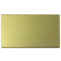 Laurey Rectangle Edge Pull 4 in. Satin Brass Gold 1 pk