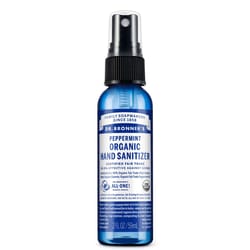 Dr. Bronner's Peppermint Citrus Scent Liquid Hand Sanitizer 2 oz