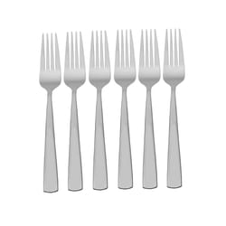 Pfaltzgraff Silver Stainless Steel Dinner Fork Dinner Fork Set 6 pc