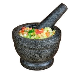 Taco Tuesday Black Granite Mortar and Pestle 1.5 cups