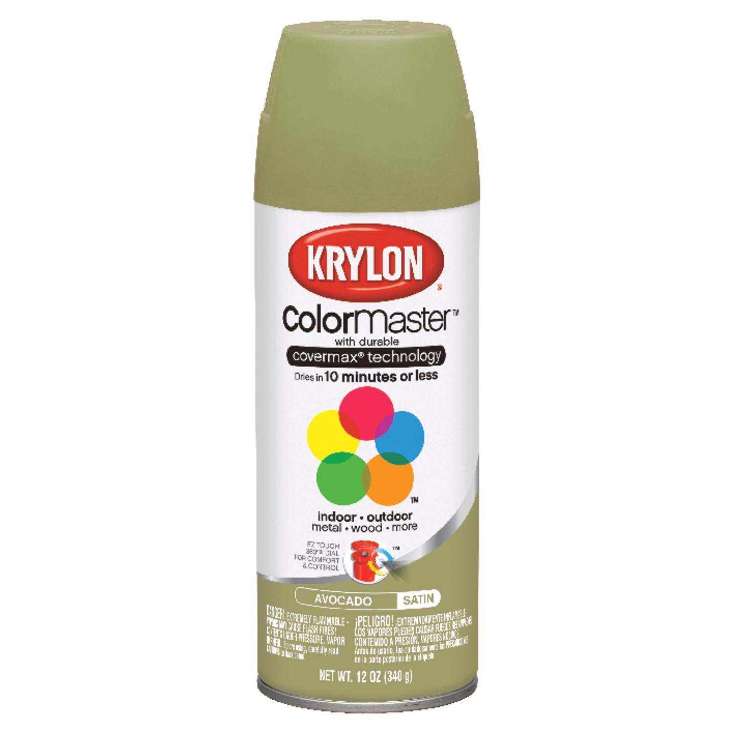 UPC 724504520023 product image for Krylon 12oz Indoor/Outdoor Spray Paint in Worn Avocado Satin (K05200200)-6 Pack | upcitemdb.com