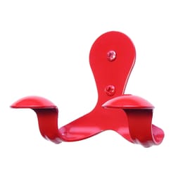 FENIX SmartHook 3.5 in. L Powder Coated Signal Red Steel Contemporary Double Hook 15 lb. cap. 1 pk