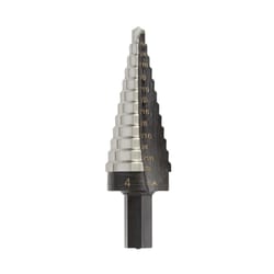 Irwin Unibit 3/16 to 7/8 in. X 6 in. L High Speed Steel Step Drill Bit Square Shank 1 pc