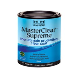 Modern Masters MasterClear Supreme Satin Clear Water-Based Protective Coating 1 qt