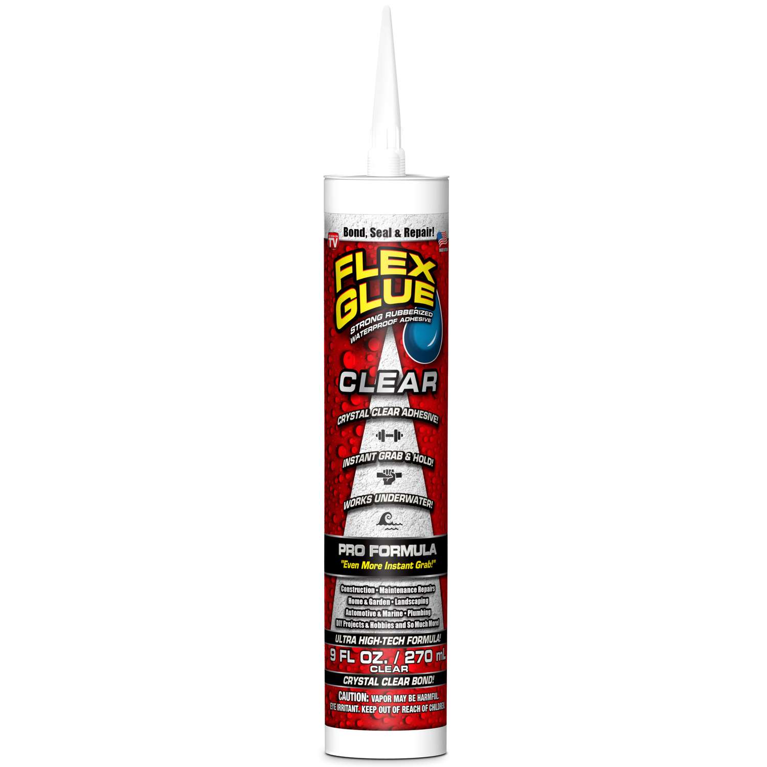 FLEX GLUE Clear Rubberized Waterproof Adhesive 9 oz. Ace Hardware