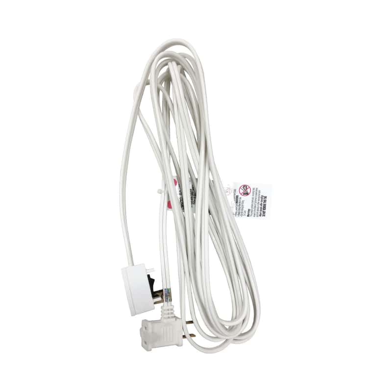 Ace Indoor 15 ft. L White Extension Cord w/Switch 16/2 SPT-2 - Ace Hardware