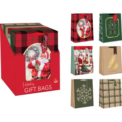 Paper Images Assorted Holiday Large Treated Gift Bag