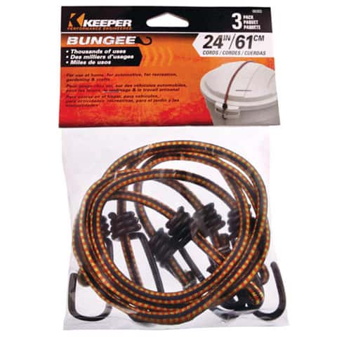 Keeper Multicolored Bungee Cord 24 in. L X 0.315 in. 3 pk - Ace