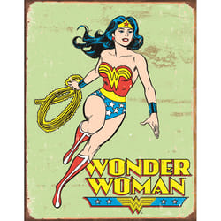 Desperate Enterprises 16 in. L Multicolored Tin Wonder Woman Wall Decor Sign