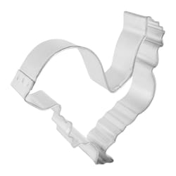 R&M International Corp International Corp 4 in. W X 4 in. L Rooster Cookie Cutter Silver 1 pc