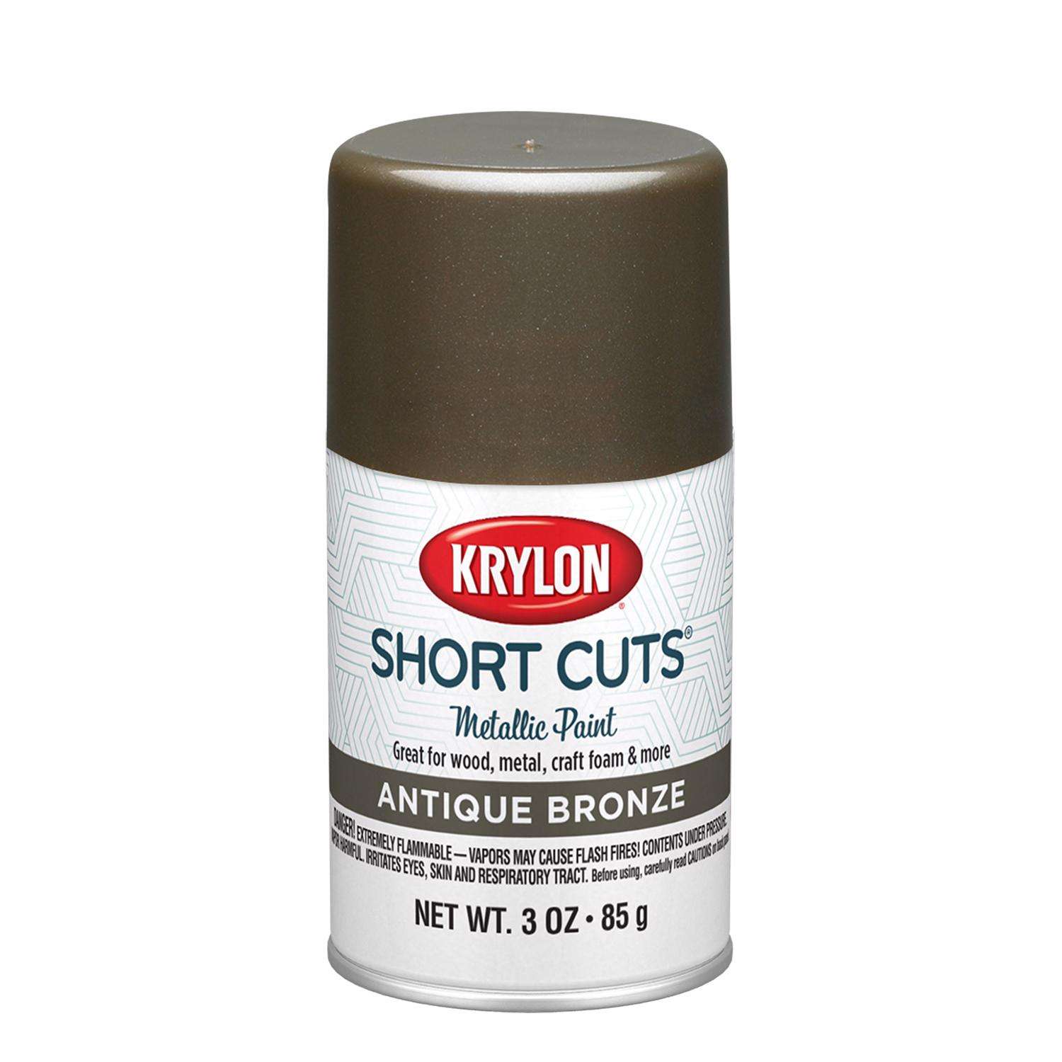 Krylon Short Cuts Metallic Antique Bronze Spray Paint 3 oz - Ace