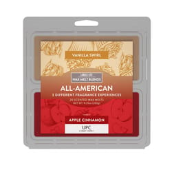 Candle-Lite Red an Cream All-American Scent Wax Melt Blends 9.25 oz
