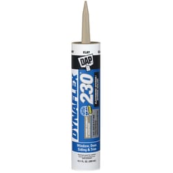 Dap  Dynaflex 230  Clay  Silicone  Door, Trim and Window  Sealant  10.1 oz. 