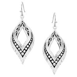 Montana Silversmiths Women's American Made Spirit Silver Earrings One Size Fits Most