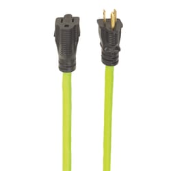 Extreme Green Indoor or Outdoor 100 ft. L Green Extension Cord 12/3 SJOW