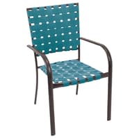 Deals on RIO Brands Hadley Black Steel Frame Bistro Chair Teal