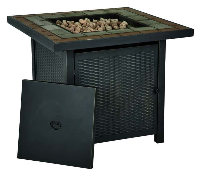 Living Accents Square Propane Fire Pit 25 In H X 30 In W X 30 In