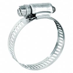 PlumbCraft 9/16 in to 1-1/16 in. SAE 10 Silver Hose Clamp Stainless Steel