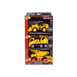 Sunny Days Construction Vehicles Toy Black/Yellow 3 pc