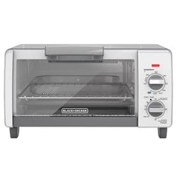 Black+Decker Crisp 'N Bake Stainless Steel Silver 4 slot Toaster Oven 8 in. H X 15 in. W X 11 in. D