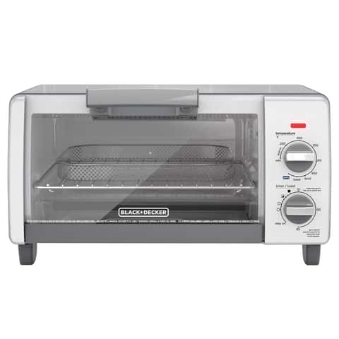 Black+Decker Stainless Steel Black/Silver Toaster Oven 9 in. H X