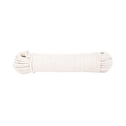 Koch 7/32 in. D X 100 ft. L Natural Solid Braided Cotton Poly Blend Sash Cord
