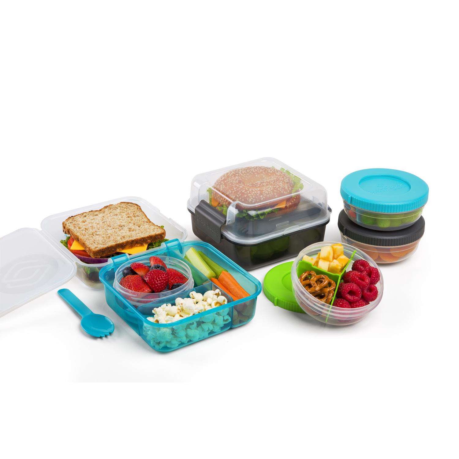 Sistema Lunch Cube Food Container, 4 Pack 