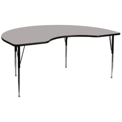 Flash Furniture Contemporary 48 in. W X 96 in. L Kidney Activity Table