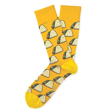 Two Left Feet Unisex Taco Tuesday Novelty Socks Multicolored - Ace