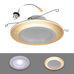 Halo Retrofit Series 5/6 in. W LED Recessed Downlight with Nightlight Trim 10.75 W