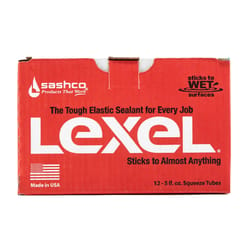 Sashco Lexel White Low VOC Synthetic Rubber All Purpose Caulk 5 oz