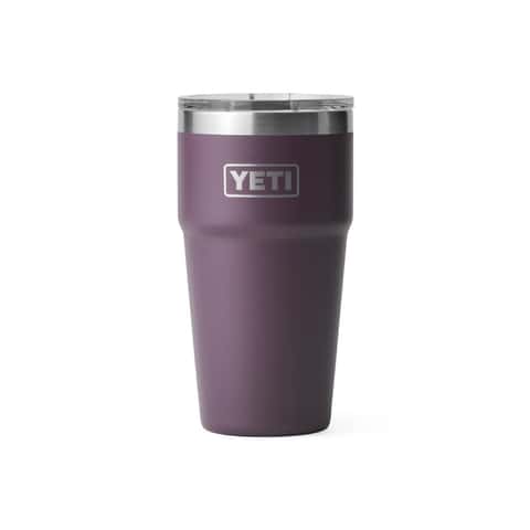 MightySkins YEPINT16SI-Purple Flowers Skin for Yeti Rambler 16 oz