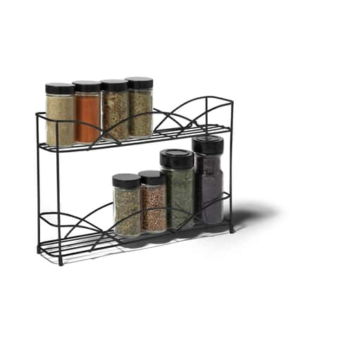 Spectrum 2.75 in. L X 13 in. W X 8.5 in. H Black Spice Organizer