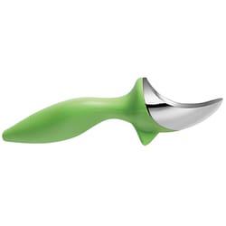 Tovolo Chrome Metal/Spring Green Metal/Plastic Ice Cream Scoop