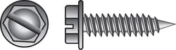 HILLMAN No. 8 Ga. X 1/2 in. L Slotted Hex Washer Head Sheet Metal Screws 1 pk