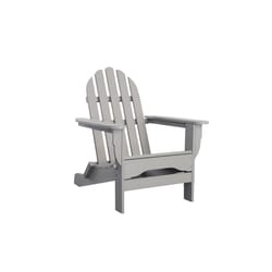 Durogreen Tangent Classic Gray HDPE Frame Adirondack Foldable Chair