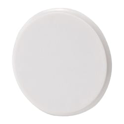 Softtouch Plastic Self Adhesive Paintable Wall Guard White Round 3-1/4 in. W 1 pk