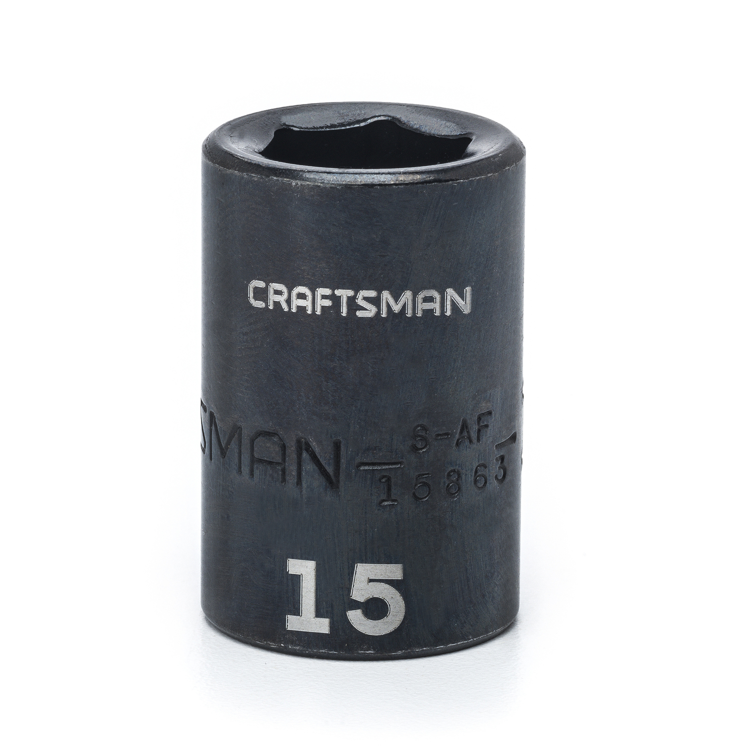 Craftsman 15 mm X 1/2 in. drive Metric 6 Point Shallow Impact Socket 1 pc