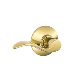 Schlage Accent Bright Brass Passage Lever Right or Left Handed