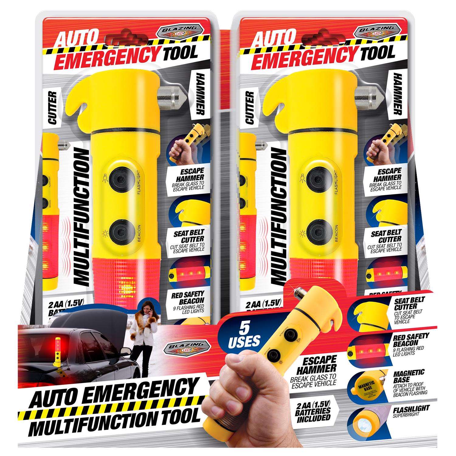 Blazing LEDz 1 pc Multi Functional Emergency Flashlight Ace Hardware