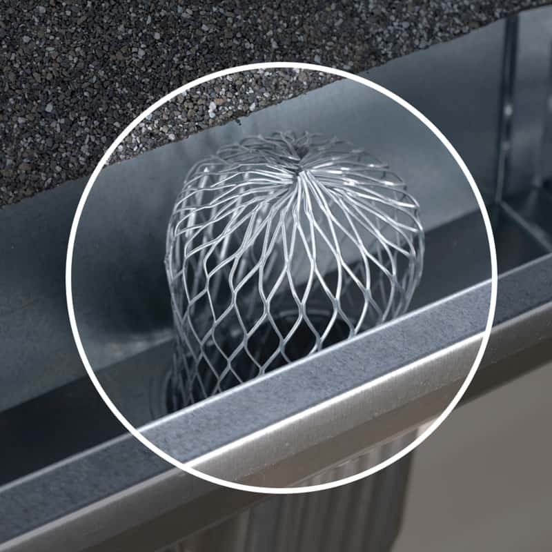 Amerimax 2.8 in. W x 3 in. L Gray Aluminum Gutter Strainer Ace Hardware