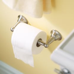 Suction Cup Toilet Paper Holder White Bathroom ABS