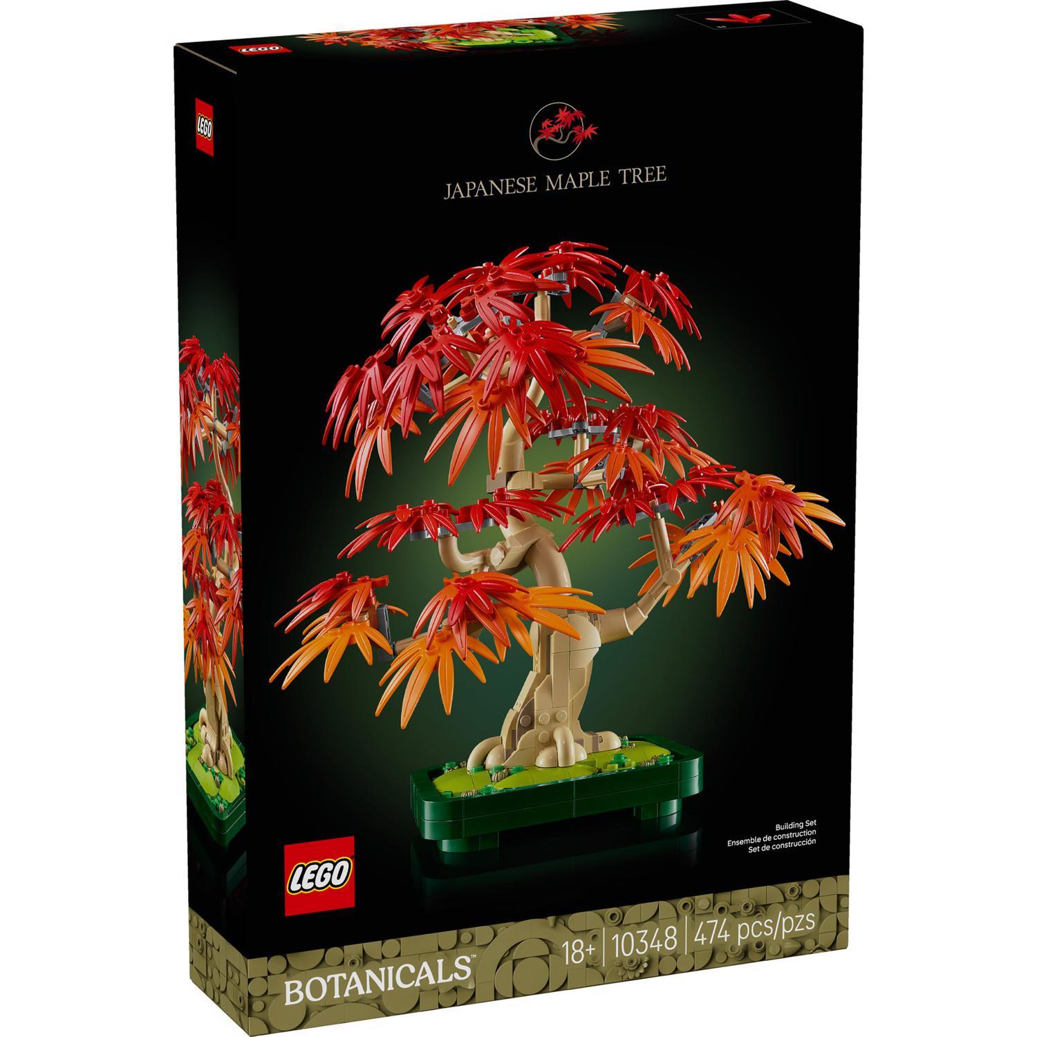 LEGO Botanicals Japanese Red Maple Bonsai Tree Building Set Multicolored 474 pc