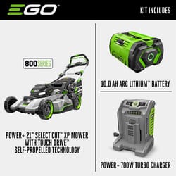 EGO Power+ 800 Series LM2156SP 21 in. 56 V Battery Self-Propelled Lawn Mower Kit (Battery & Charger) W/ 10.0 AH BATTERY