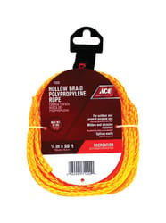 Coghlan's Orange Poly Cord, 50 Feet Of 1/4-inch Braided Nylon Cord