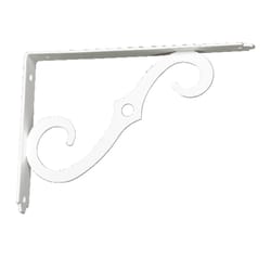 Hampton White Steel Shelf Support 12 Ga. 8 in. L 80 lb