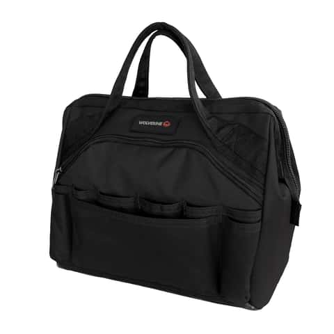 Craftsman 13 in. W X 9.75 in. H Wide Mouth Tool Bag 6 pocket Black/Red -  Ace Hardware