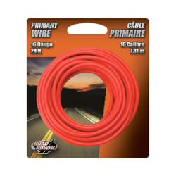 20 AWG Automotive TXL Wire White w/ Red Stripe by the Foot