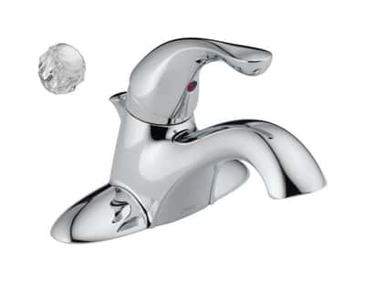 Delta Classic Chrome Single Handle Lavatory Pop Up Faucet 4 In